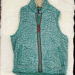 Cozy Teal Sherpa Vest